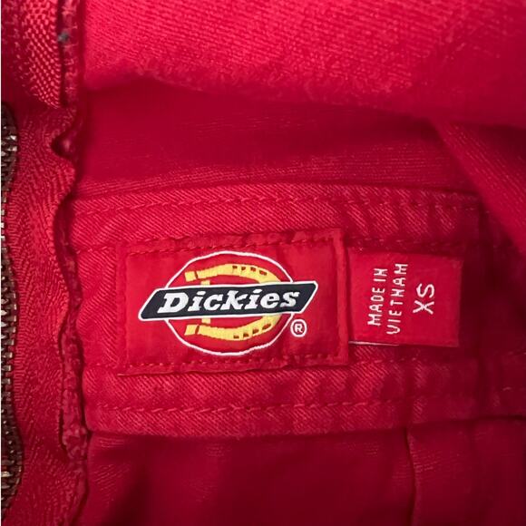 Dickies Overall Mini Dress Womens XS Cotton Stretch Pockets Utility Retro 90s - Picture 5 of 6